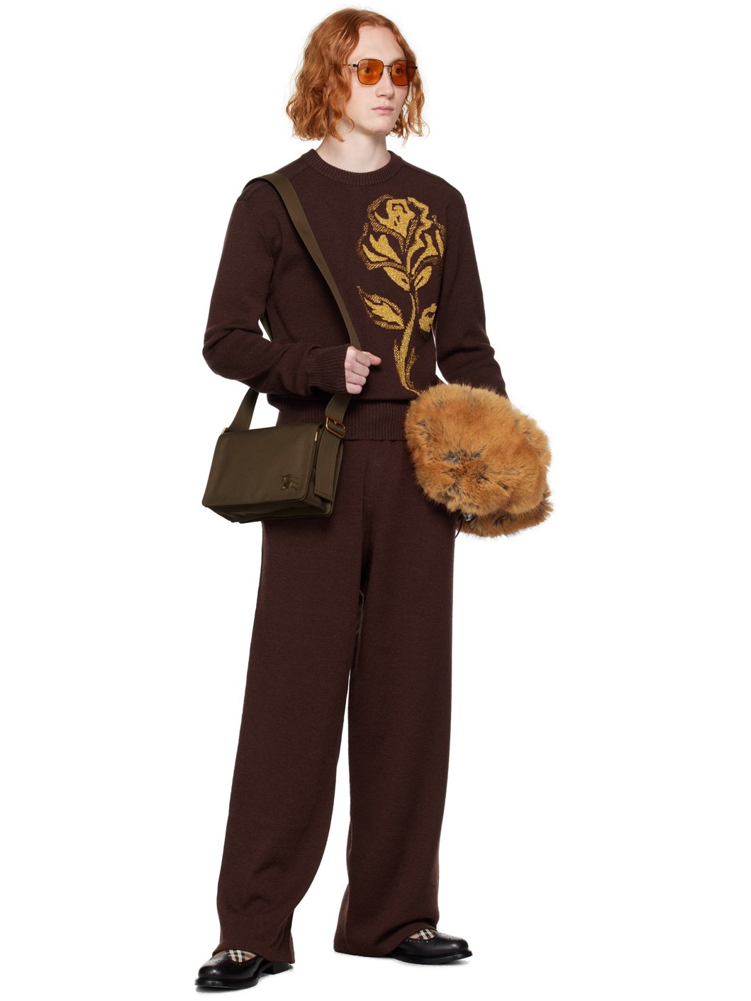 Brown Rose Sweater - 4