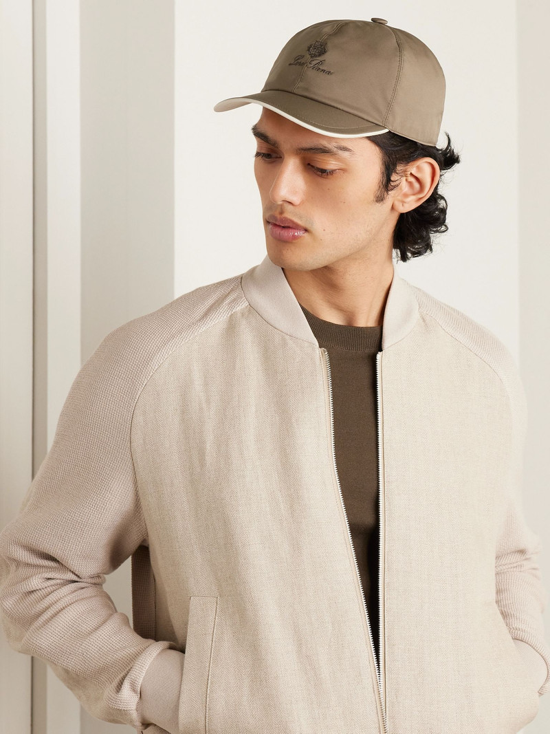 Loro Piana Logo-Embroidered Storm System® Shell Baseball Cap Beige outlook