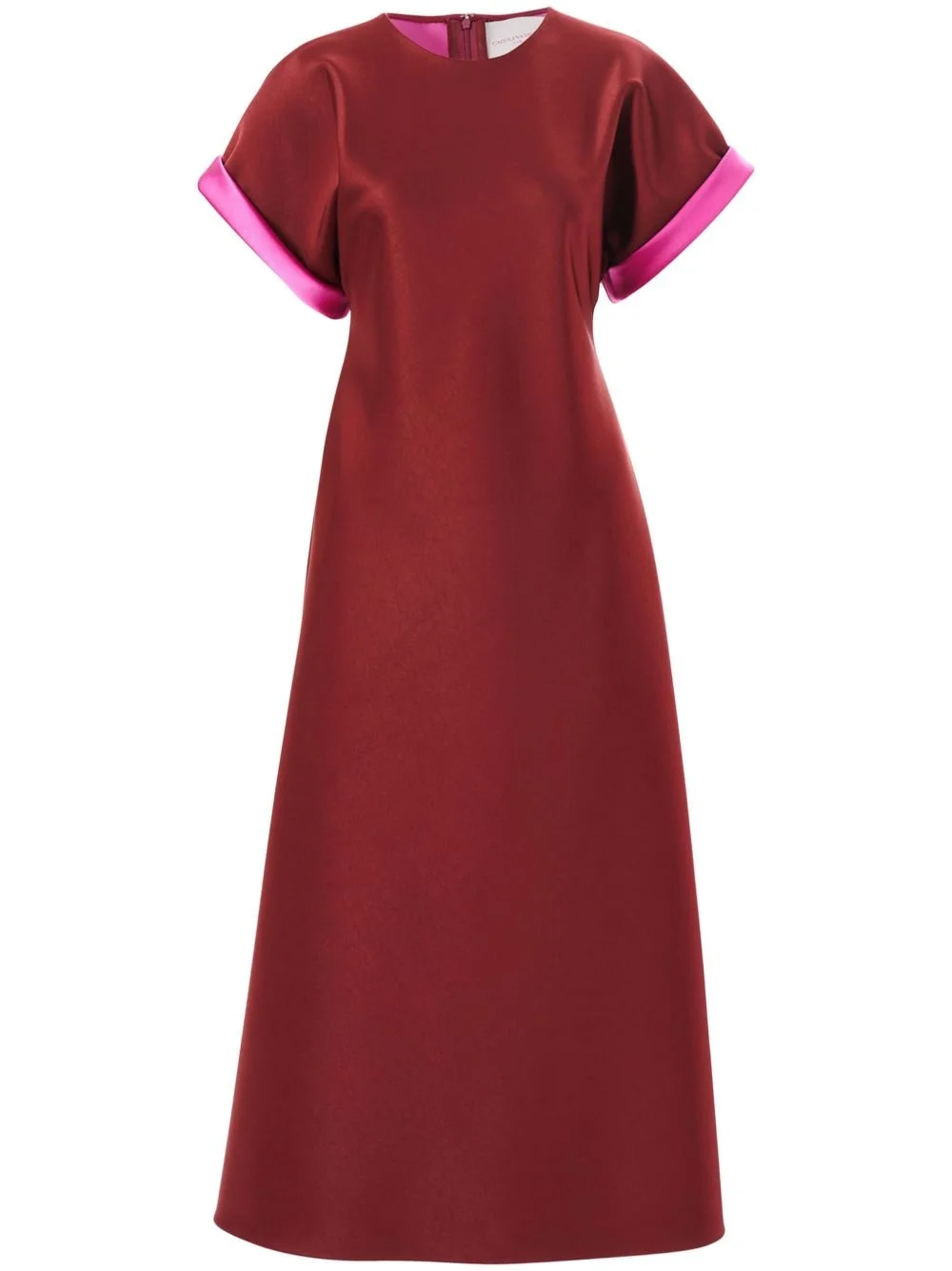 bias-cut satin midi dress - 1