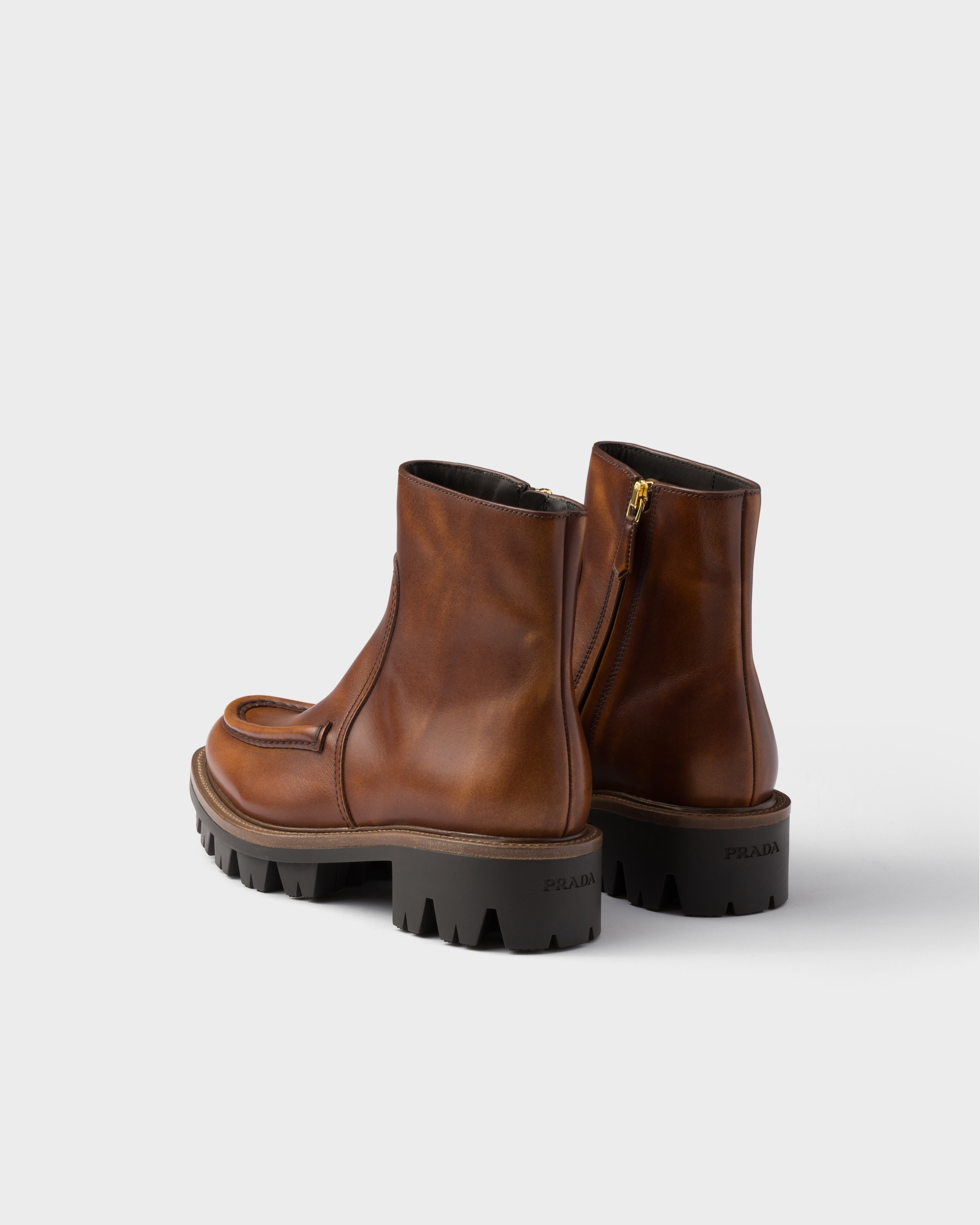 Leather booties - 4