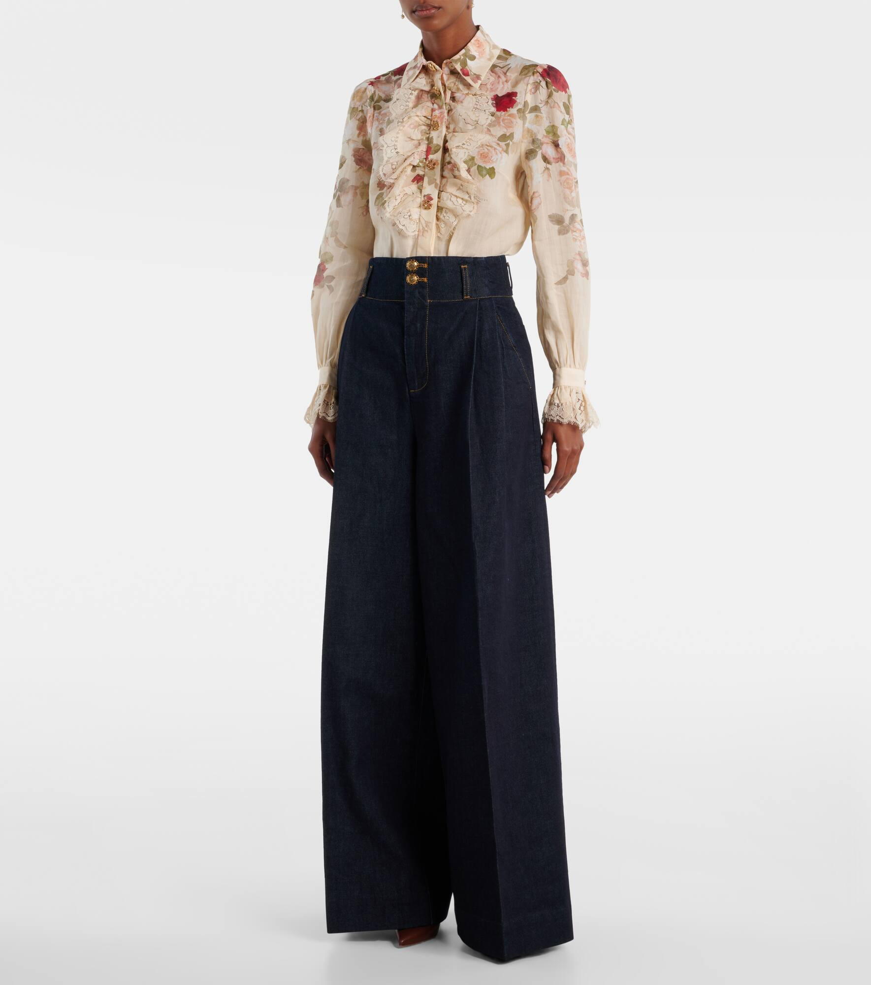 Hypnotic high-rise wide-leg jeans - 7