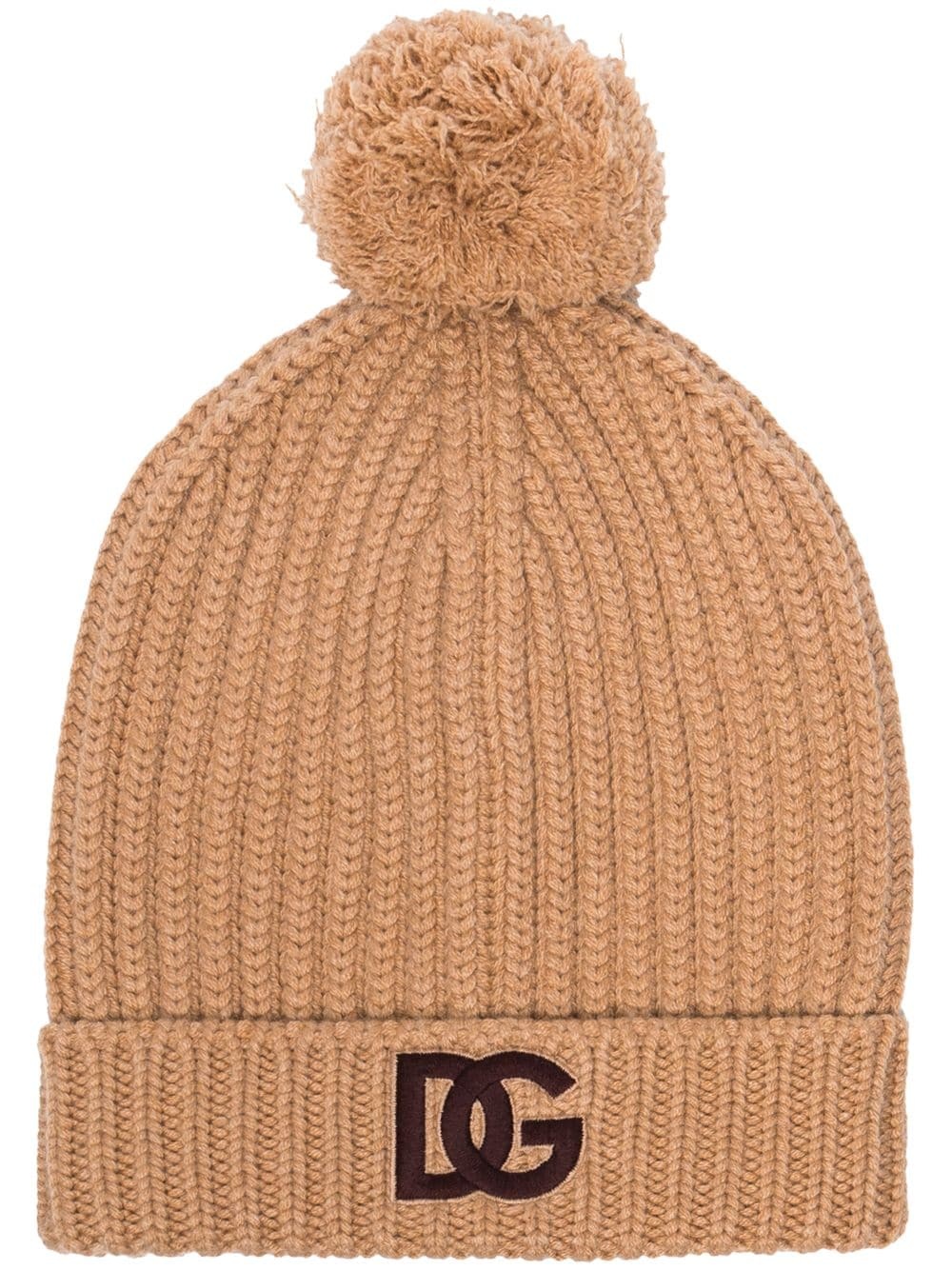 DG logo-embroidered beanie hat - 1