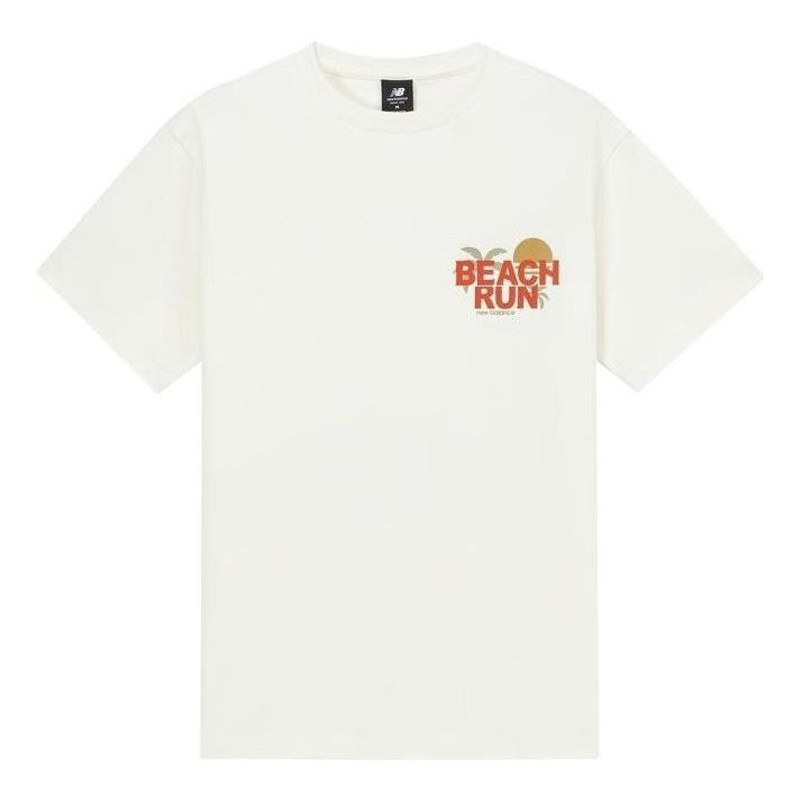 New Balance Classic Lifestyle Tee 'White Orange' AMT32364-CIC - 1