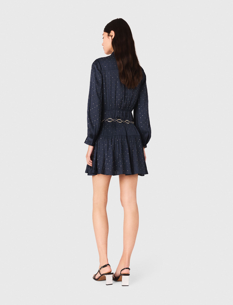Studded flowing shirt dress 4