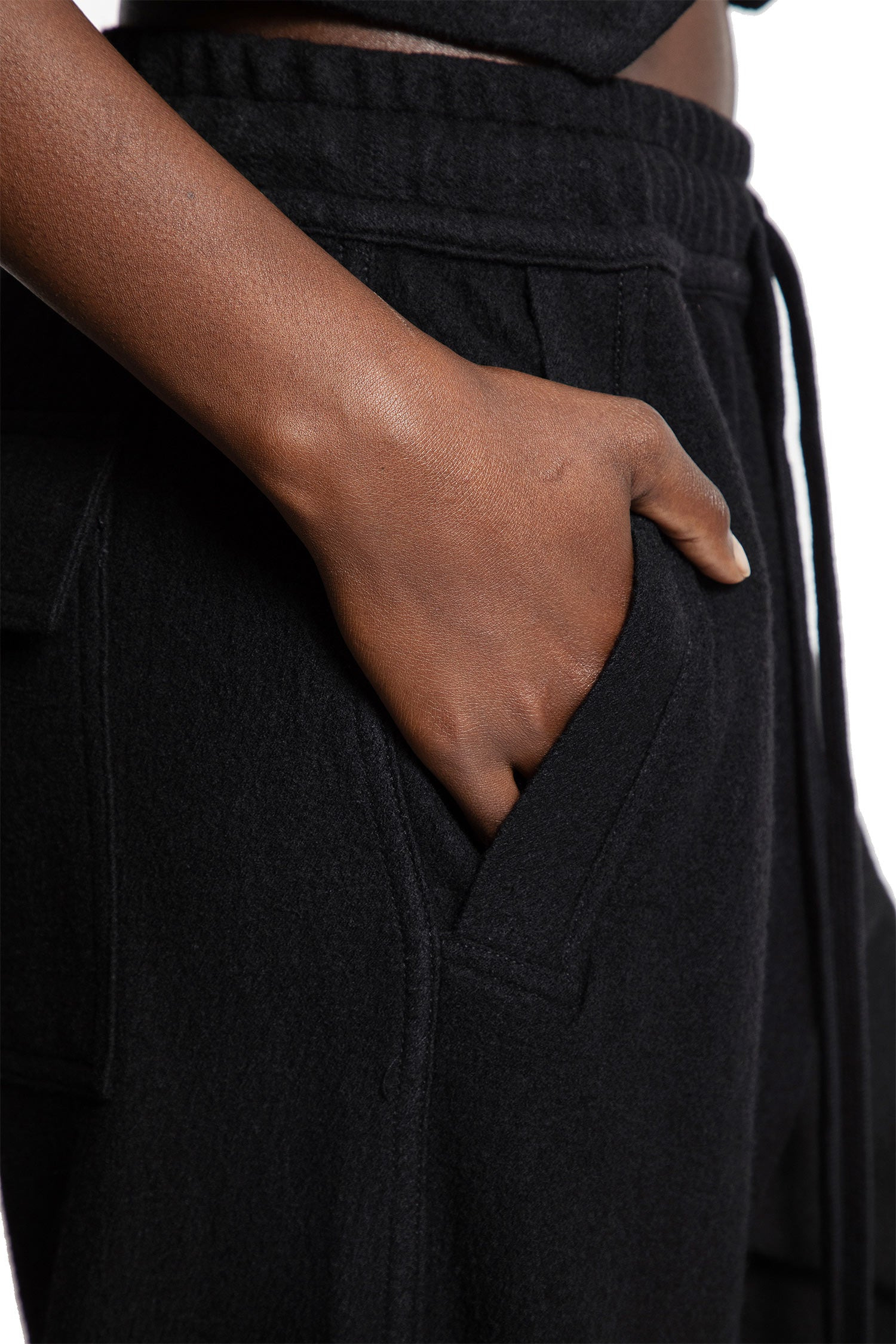 Wide Leg Wool Trousers - 4