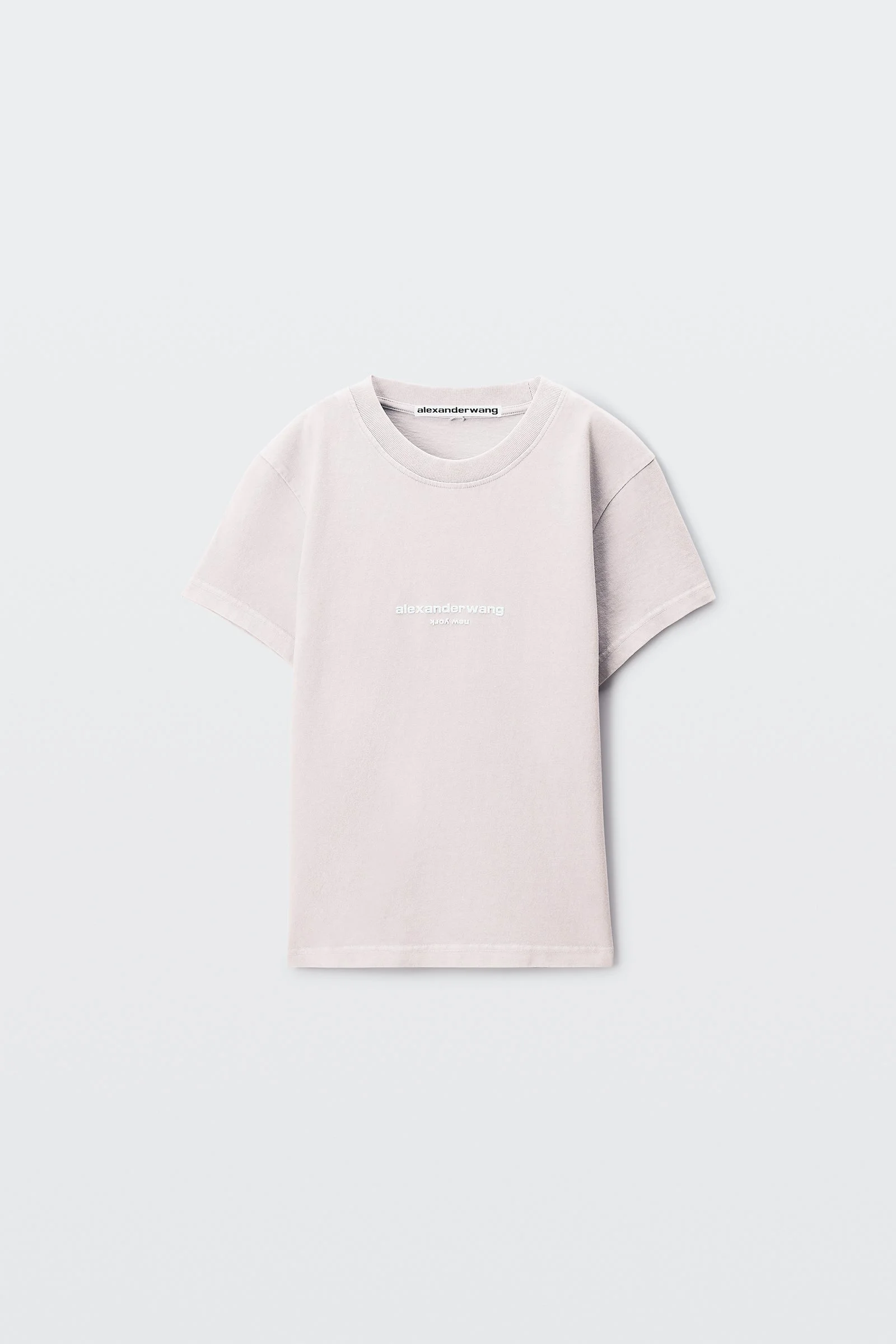 logo print shrunken tee - 1