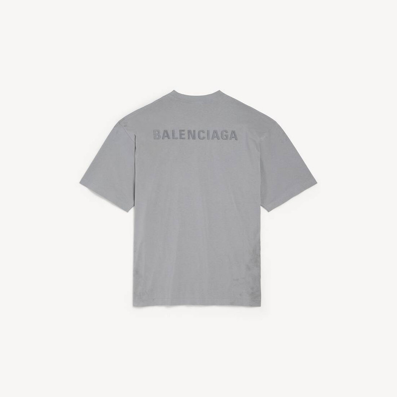 BALENCIAGA Men's Balenciaga Back T-shirt Medium Fit in Balenciaga Grey outlook