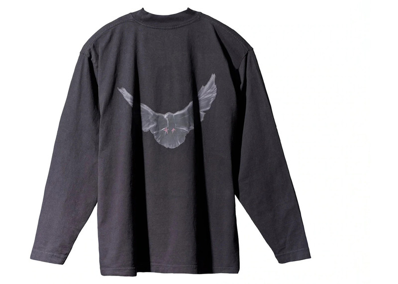 YEEZY Yeezy Gap Dove Longsleeve Tee Black outlook