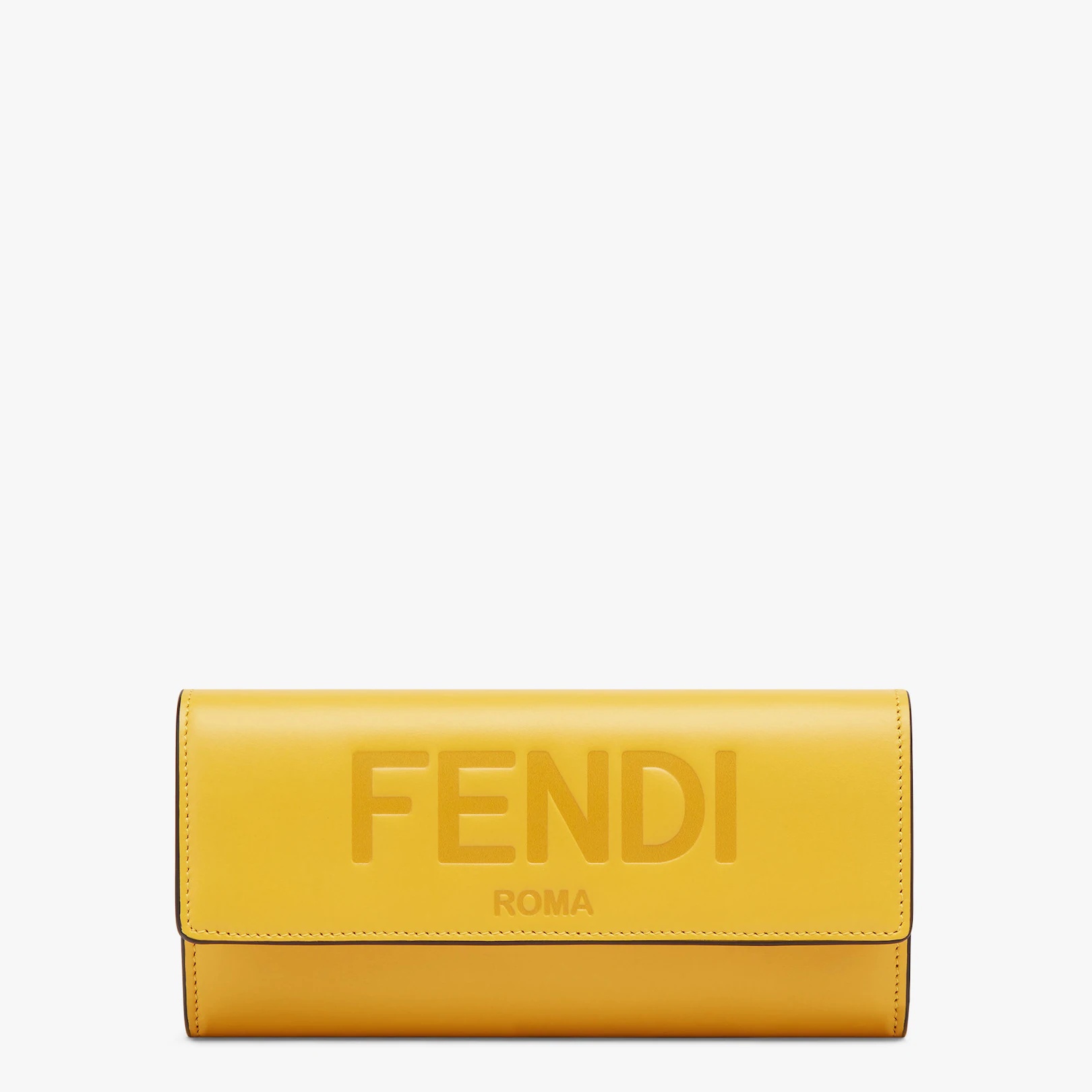 Yellow leather wallet - 1