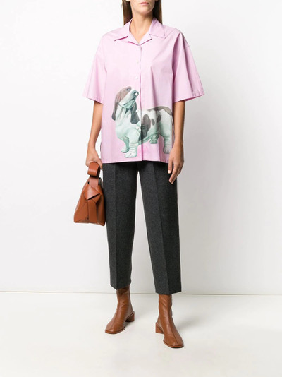 Acne Studios oversized dog print shirt outlook