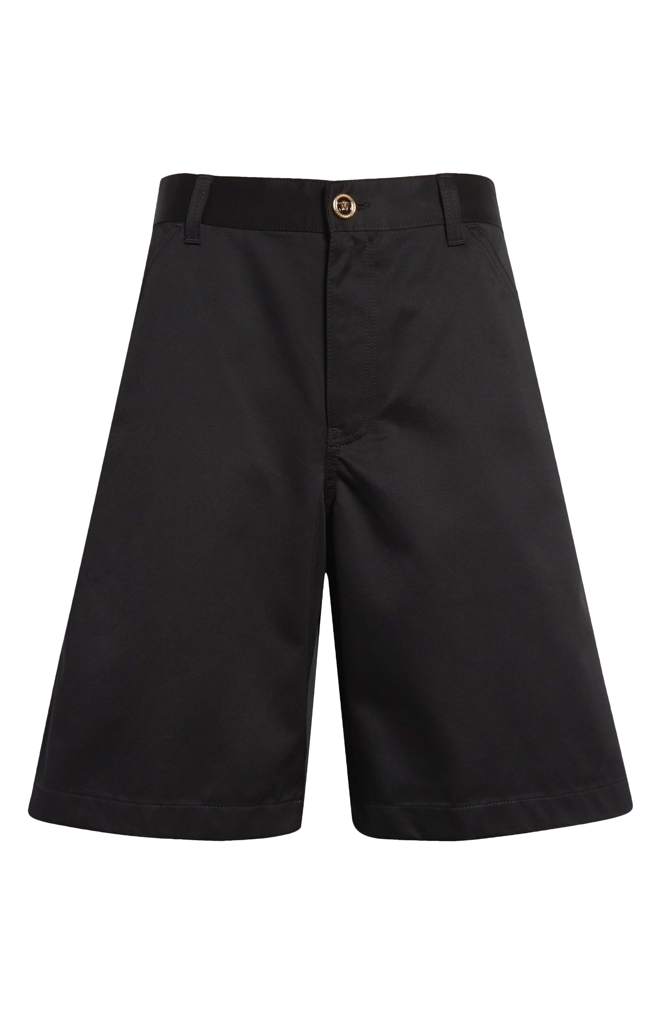 Versace Cotton Gabardine Cargo Shorts in Black at Nordstrom - 6