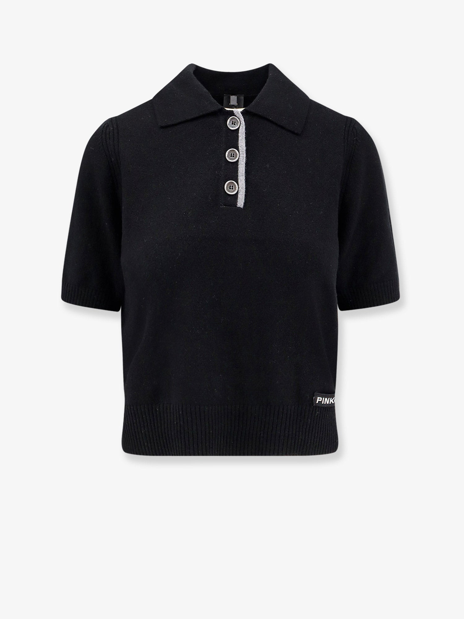 Pinko Gorgona Wool And Cashmere Polo Sweater - 1