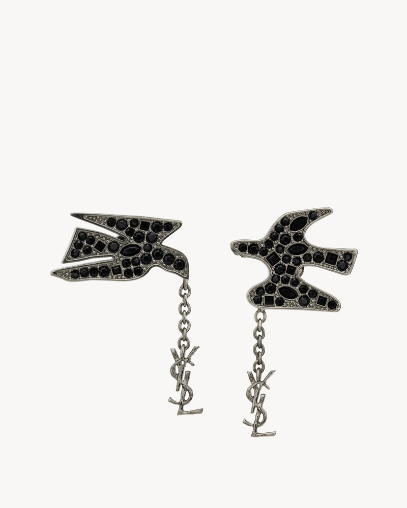 CASSANDRE PENDANT DOVE EARRINGS IN GLASS 1
