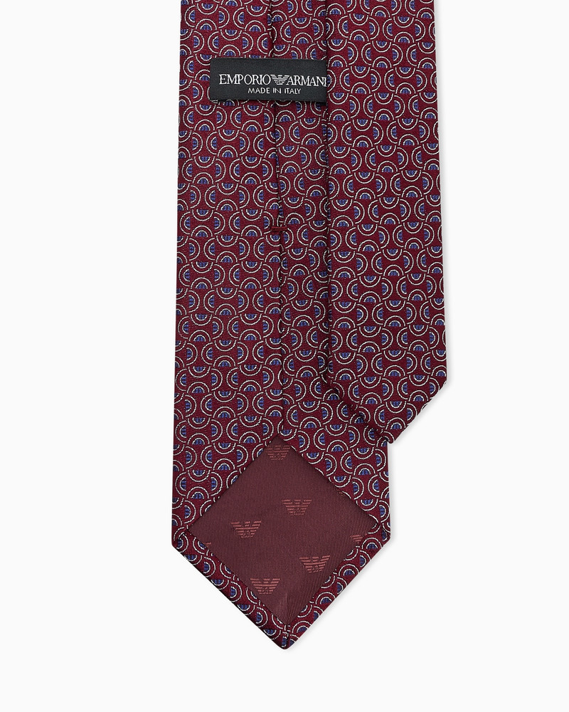 EMPORIO ARMANI PURE SILK TIE WITH JACQUARD PATTERN outlook