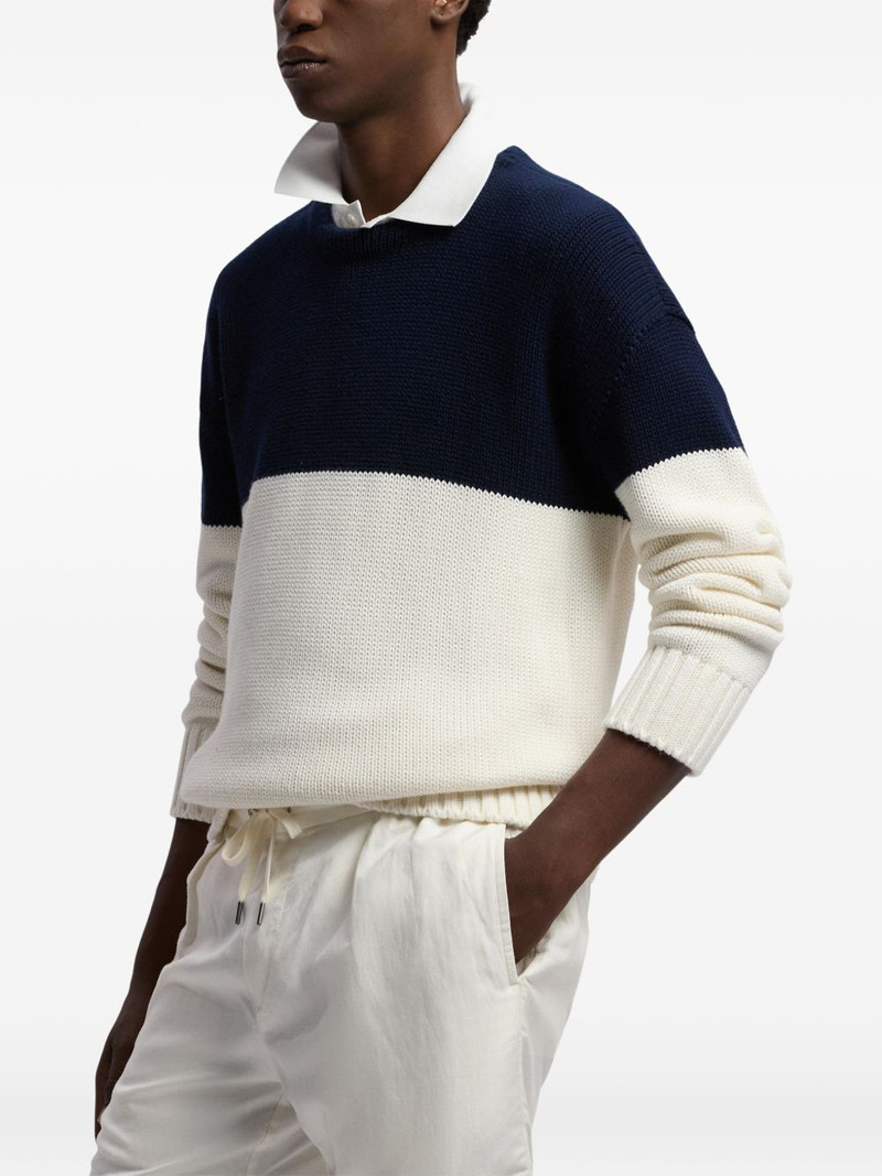 colourblock crew neck sweater 4