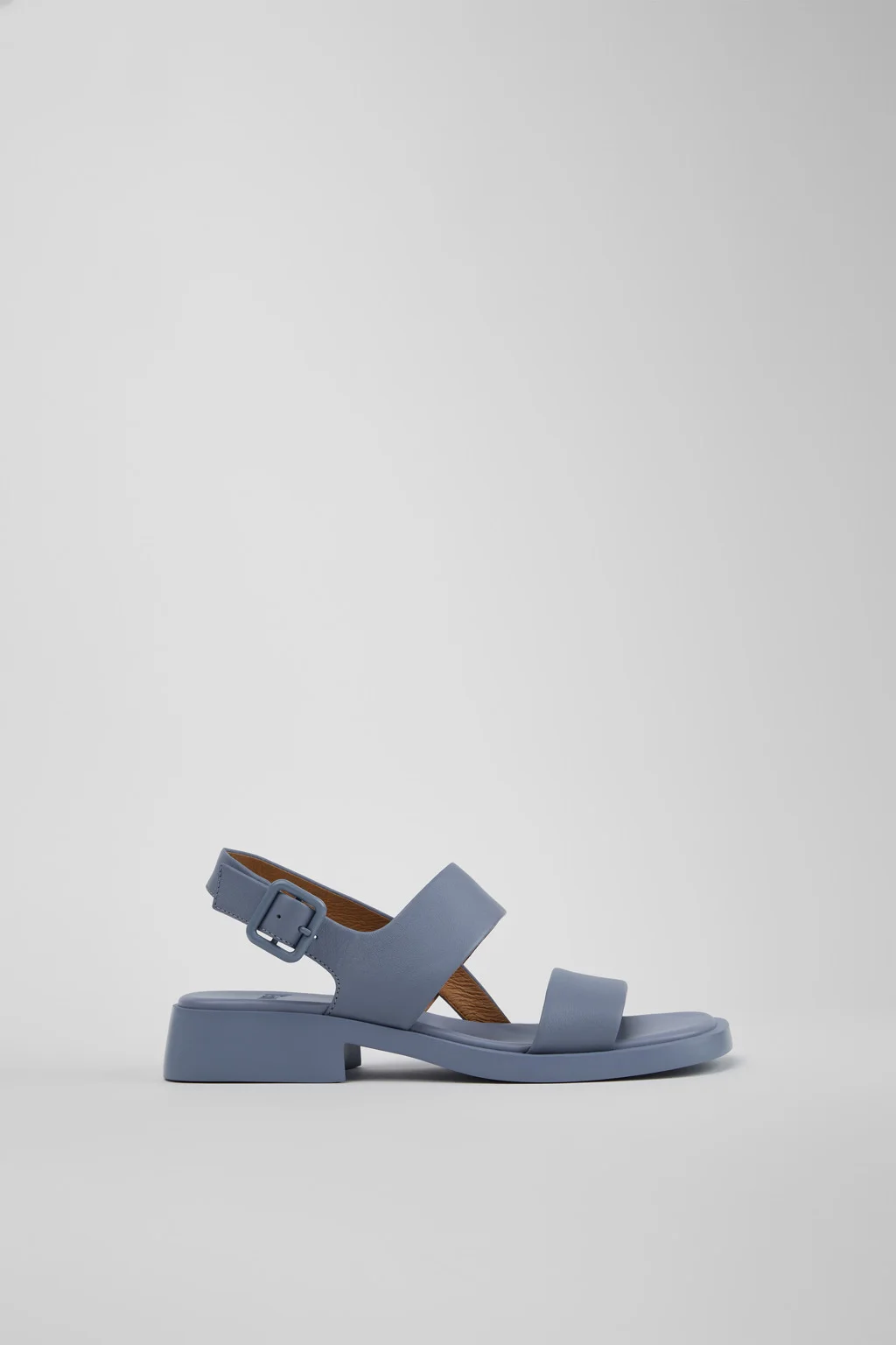 Dana Blue Leather Sandals for Women. - 1