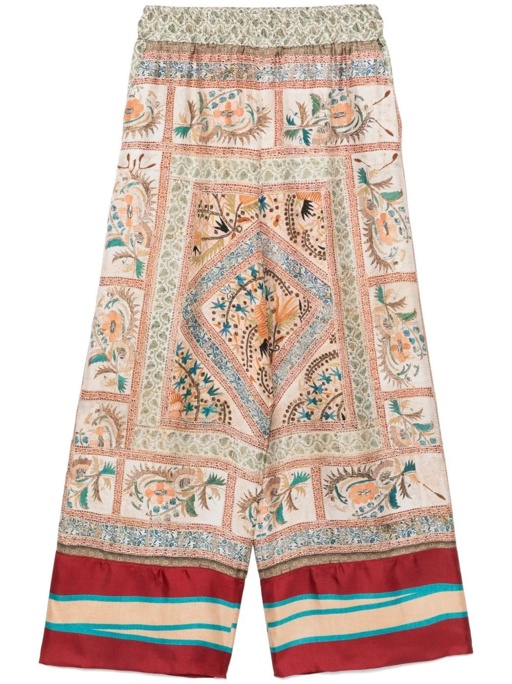 PRinted silk trouser - 1