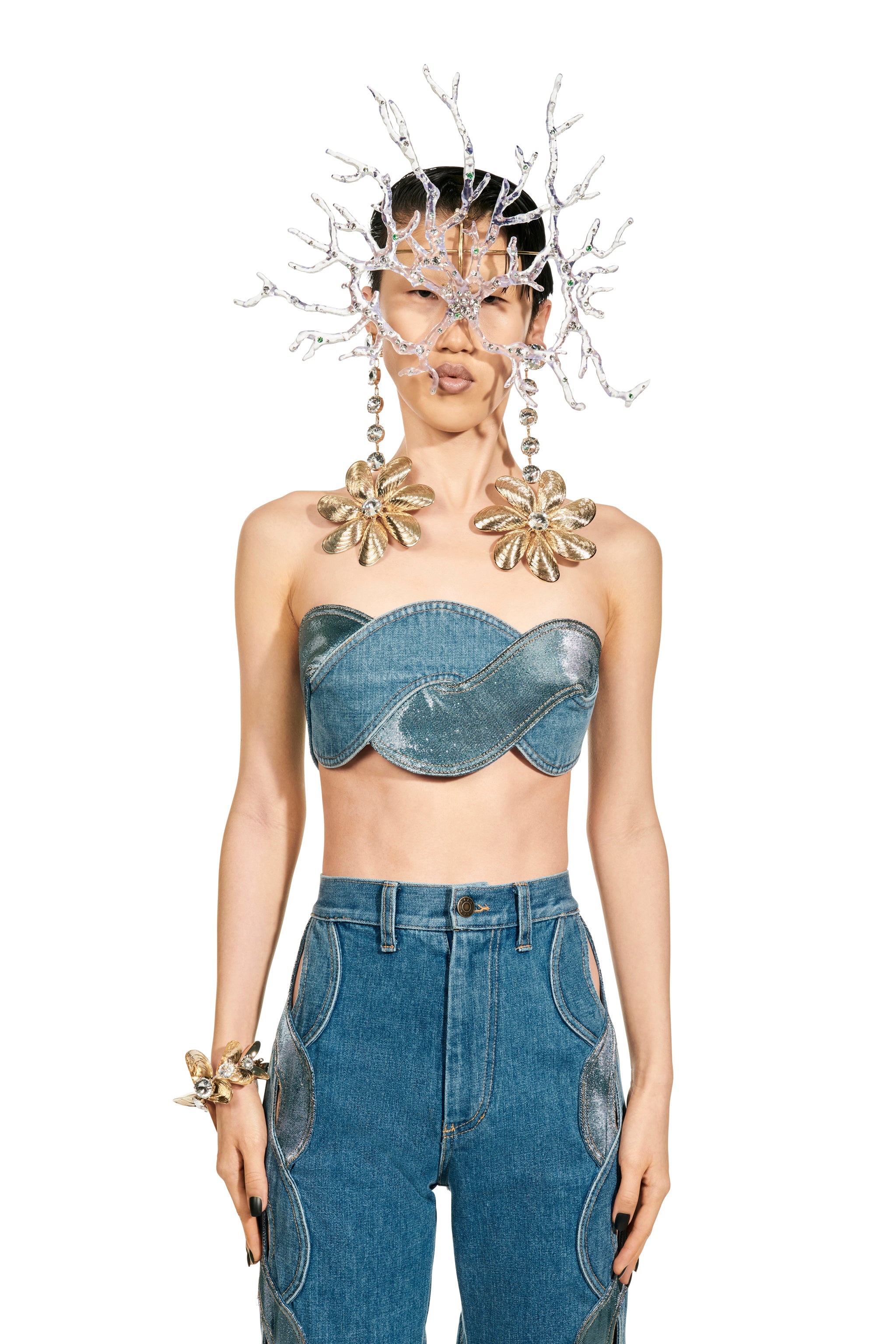DENIM ROPE BANDEAU - 3