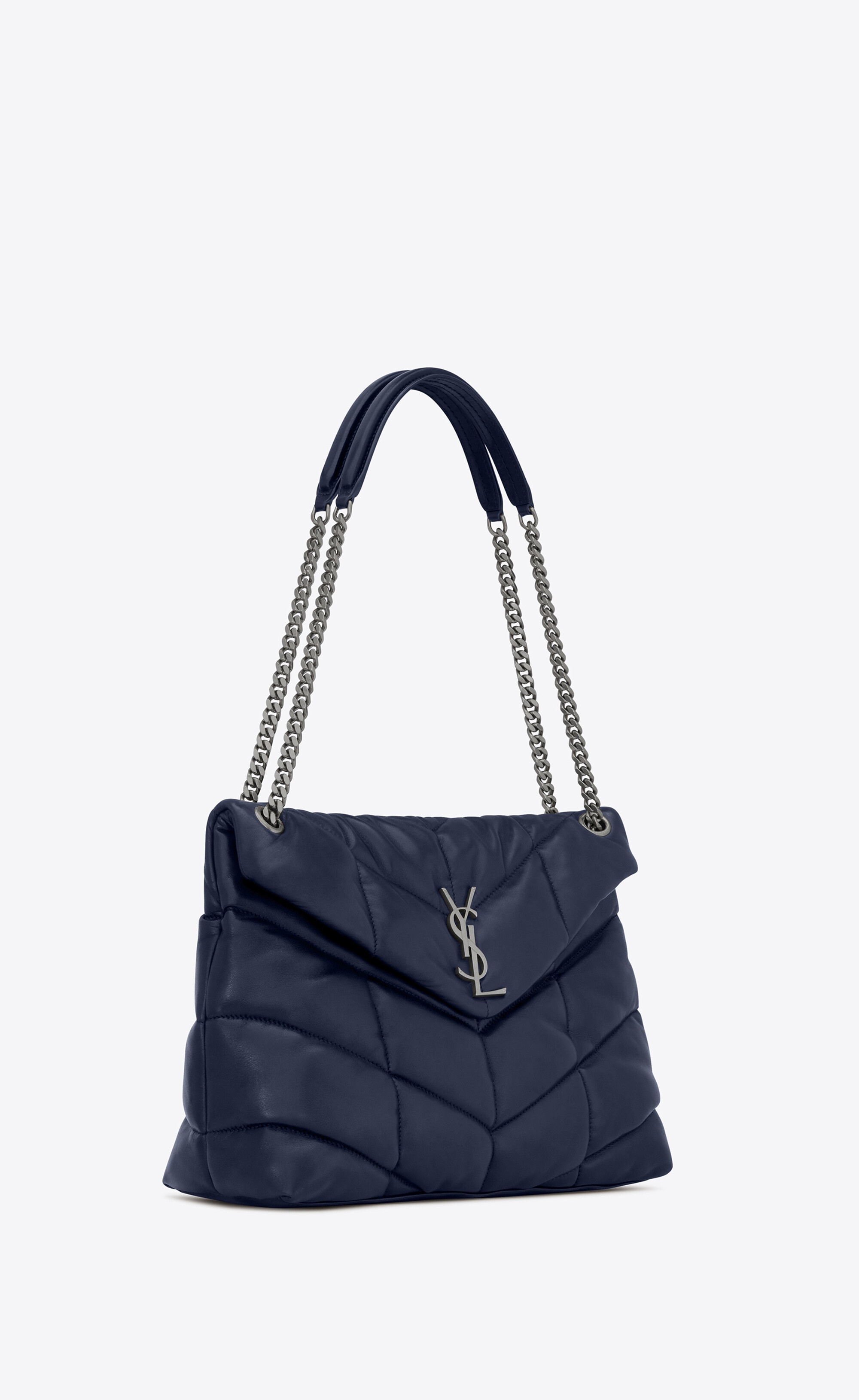 puffer medium bag in quilted lambskin - 6