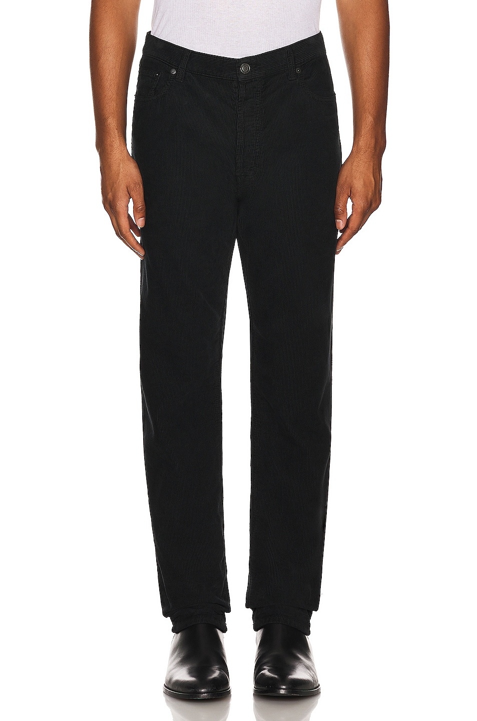 Relaxed Mid Waist Corduroy Pant - 5