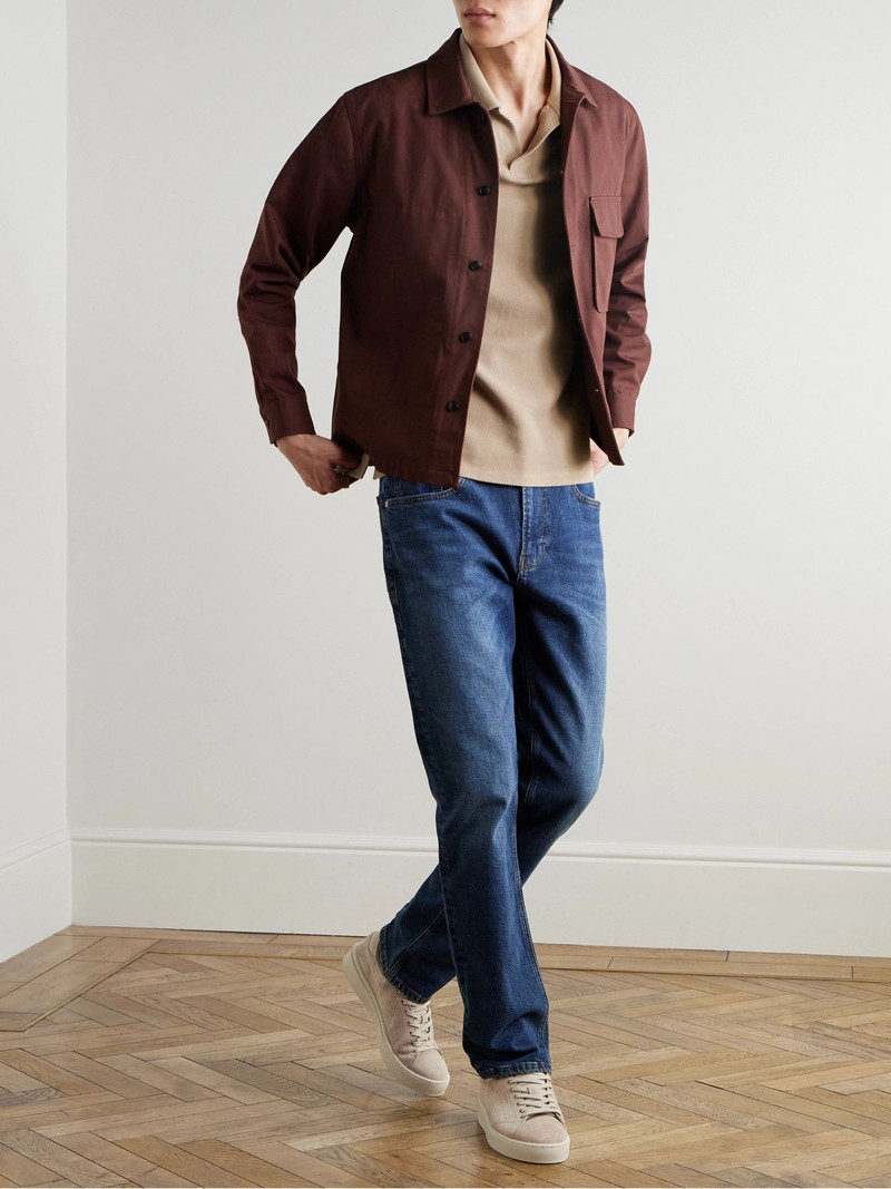 FRAME The Modern Straight-Leg Jeans Blue outlook