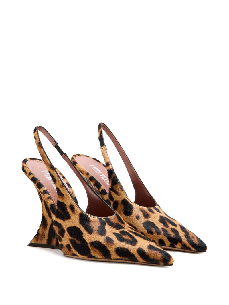 PARIS TEXAS 105mm Nina leopard-print pumps outlook