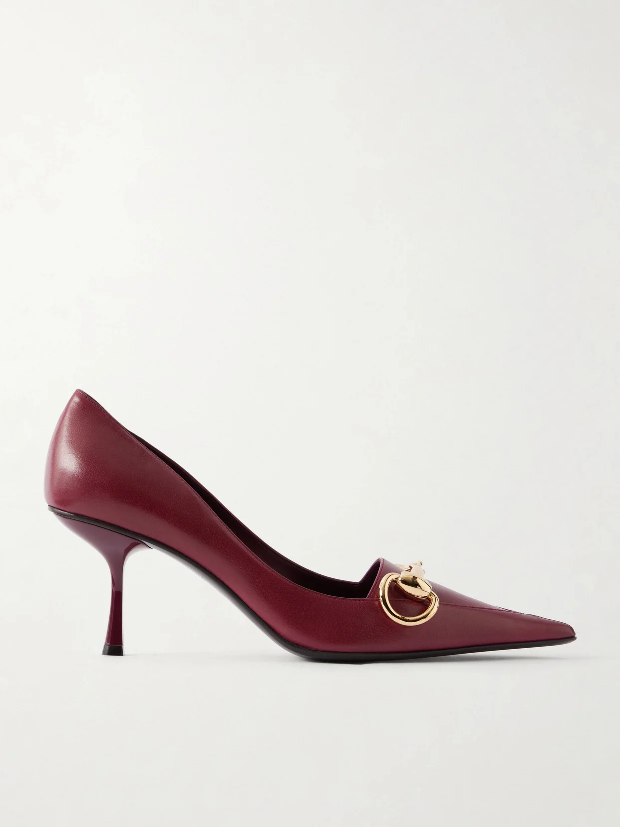 Horsebit-embellished Leather Pumps - 1