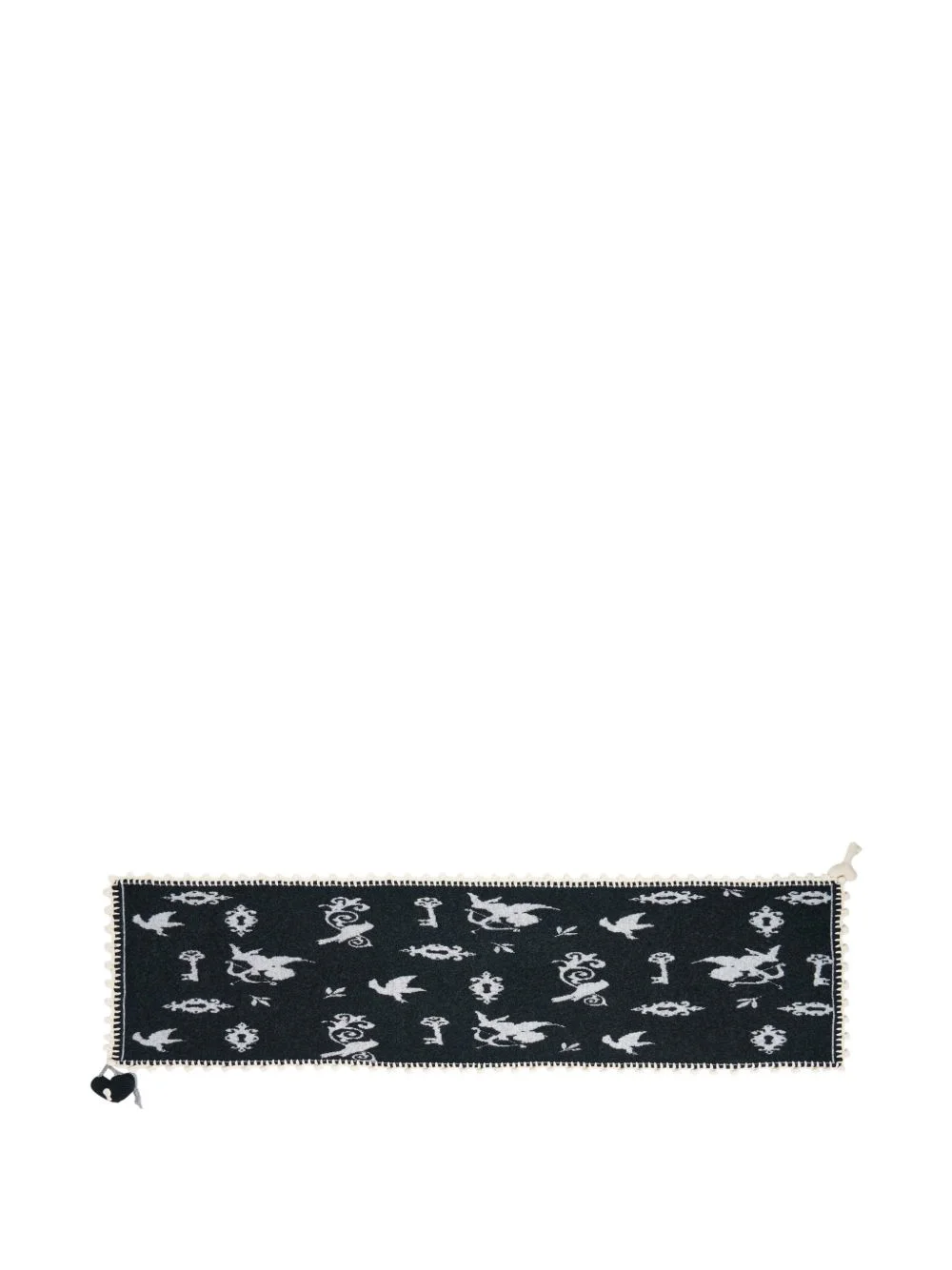 Angel-print knit scarf - 1