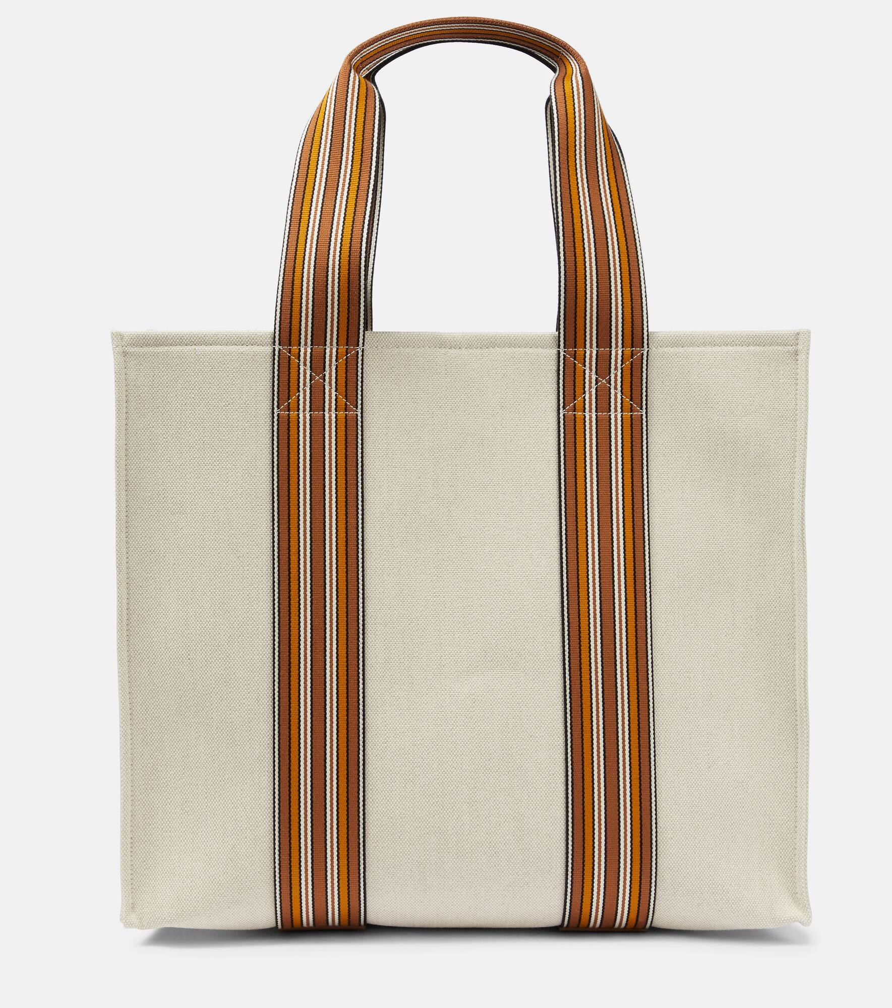 The Suitcase Stripe Medium canvas tote bag - 1