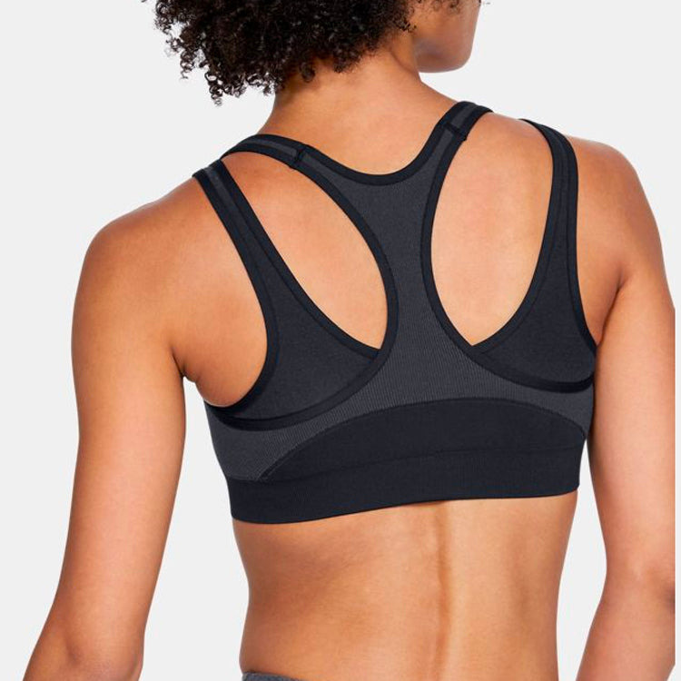 (WMNS) Under Armour Vanish Seamless Mid Bra 'Black' 1344326-001 - 4