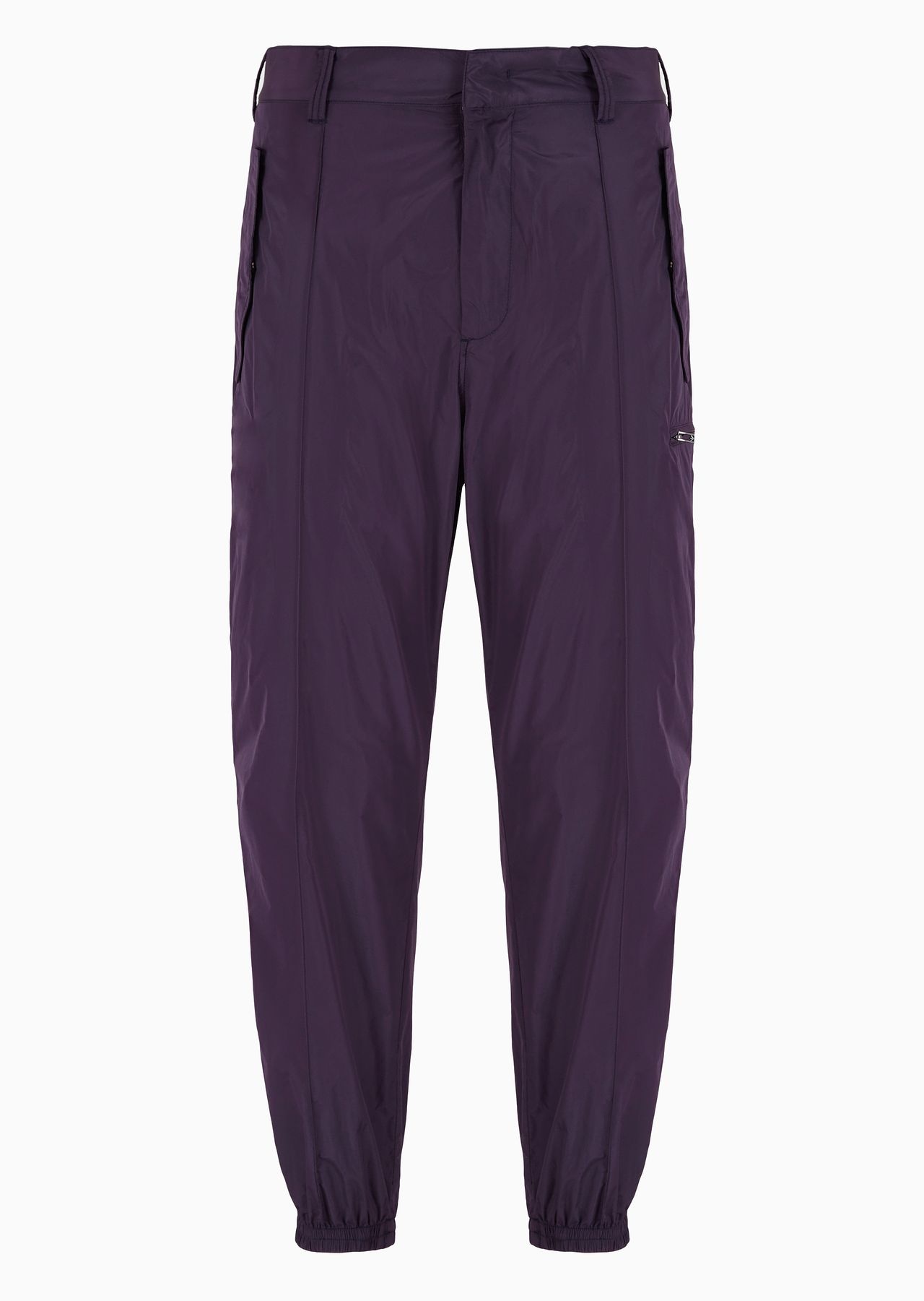 Lightweight nylon trousers with stretch ankle cuffs - 1