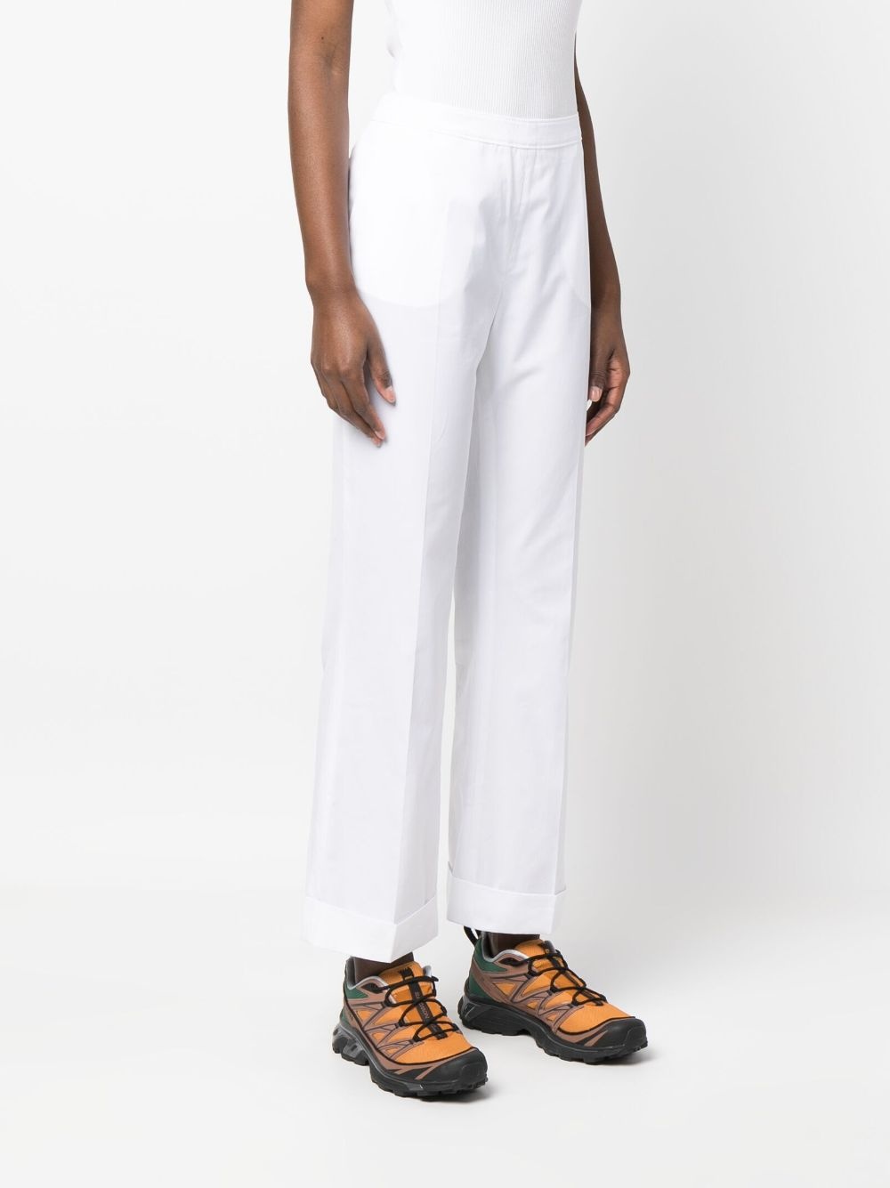 bootcut cropped trousers - 3