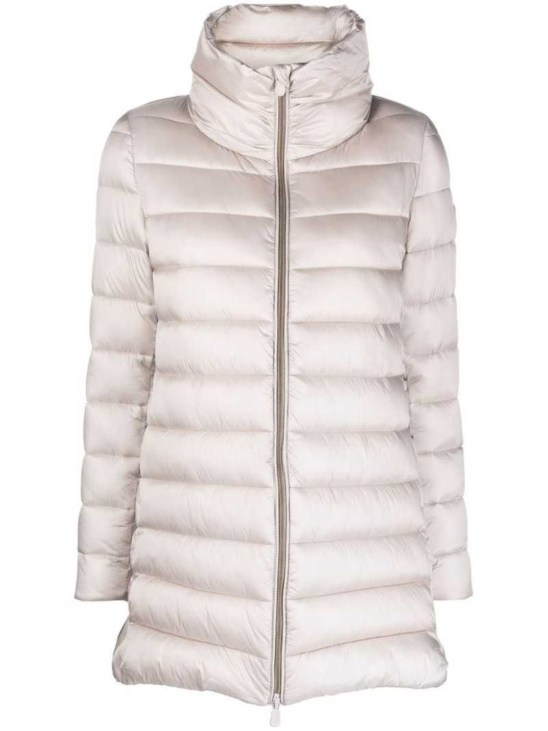 funnel-neck parka coat 1