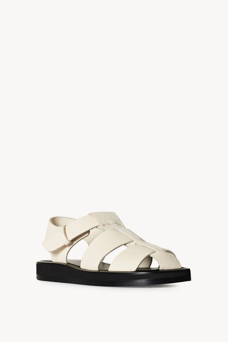 The Row Fisherman Sandal in Leather outlook