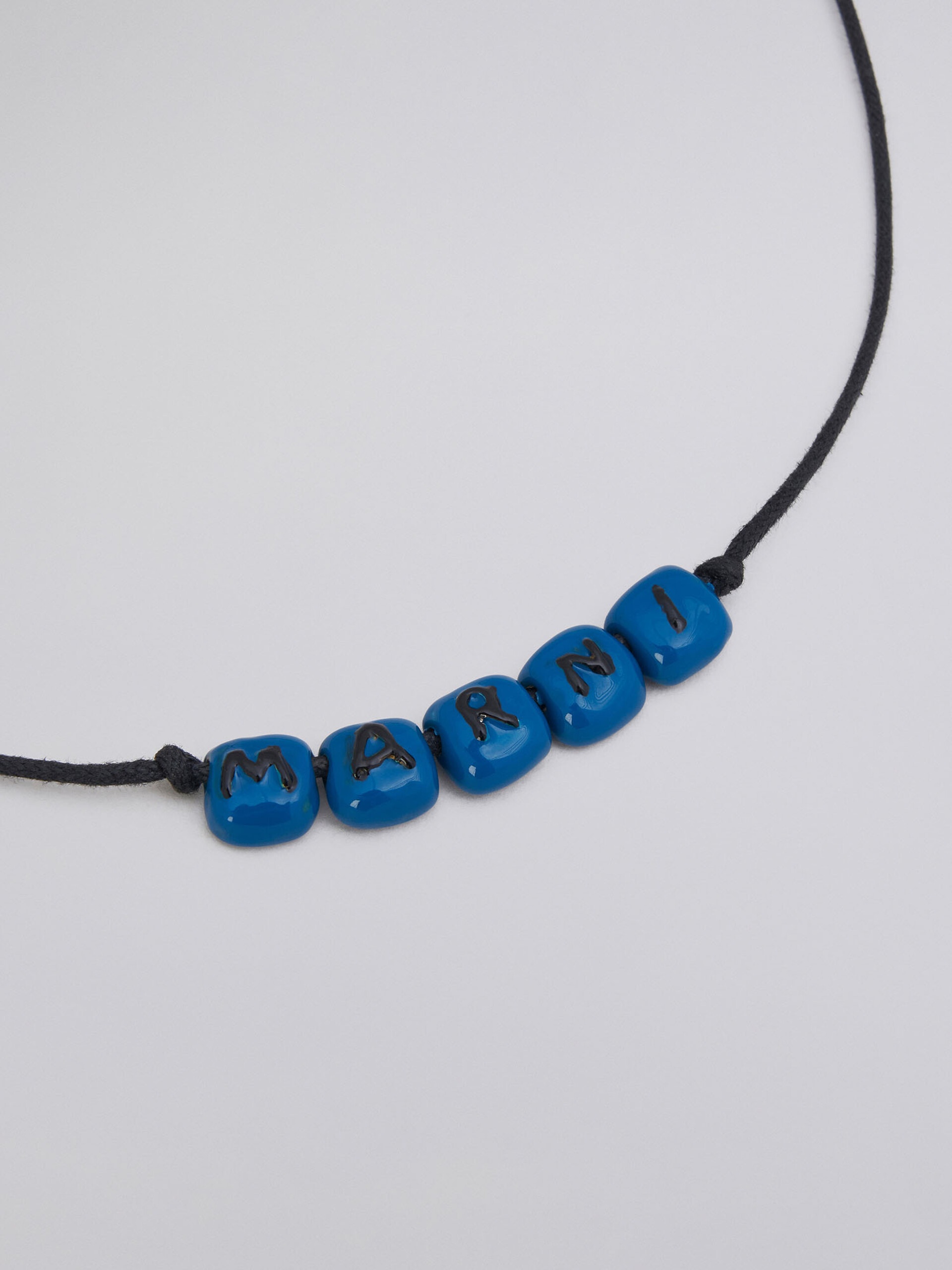 BLUE LOGO NECKLACE - 4