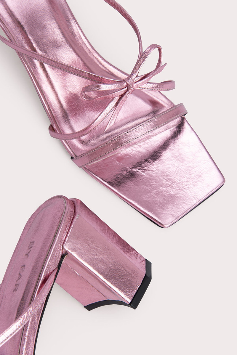 June Pink Metallic Leather 5
