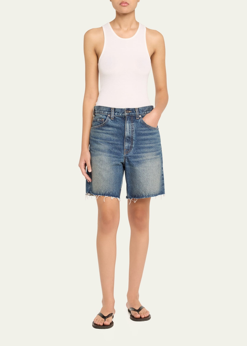 NILI LOTAN Russel Denim Shorts outlook