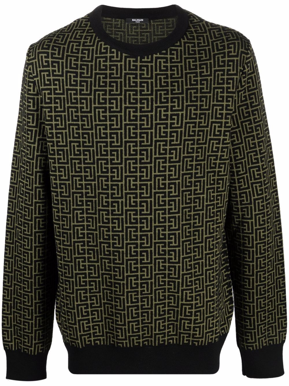 monogram-pattern jumper - 1