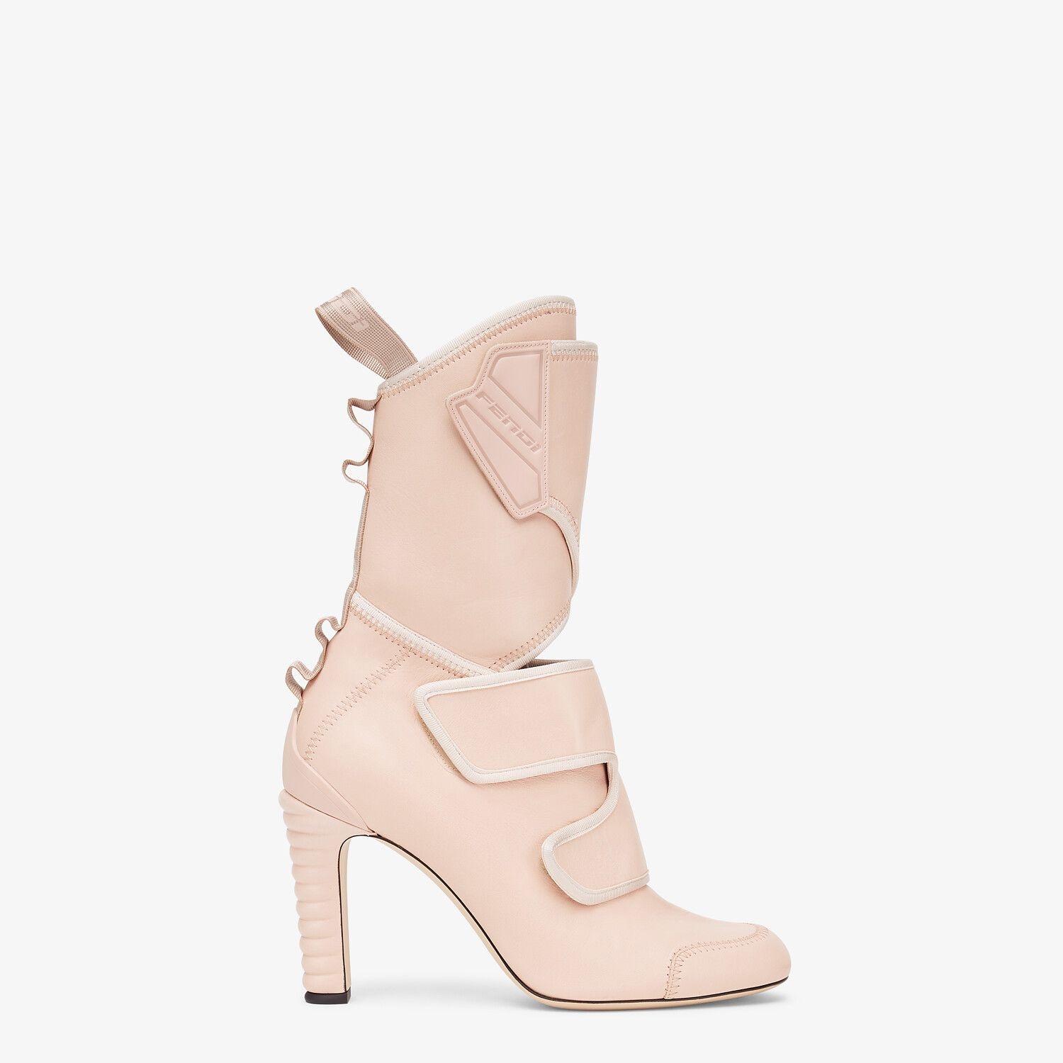 Pink leather Promenade Booties - 1