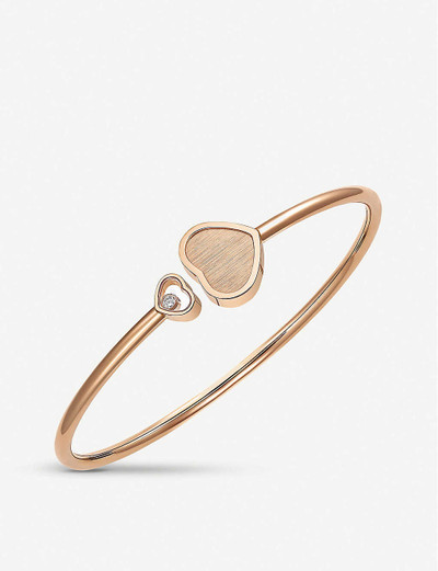 Chopard Chopard x 007 Happy Hearts Golden Hearts 18ct rose-gold and 0.19ct white-diamond bangle outlook