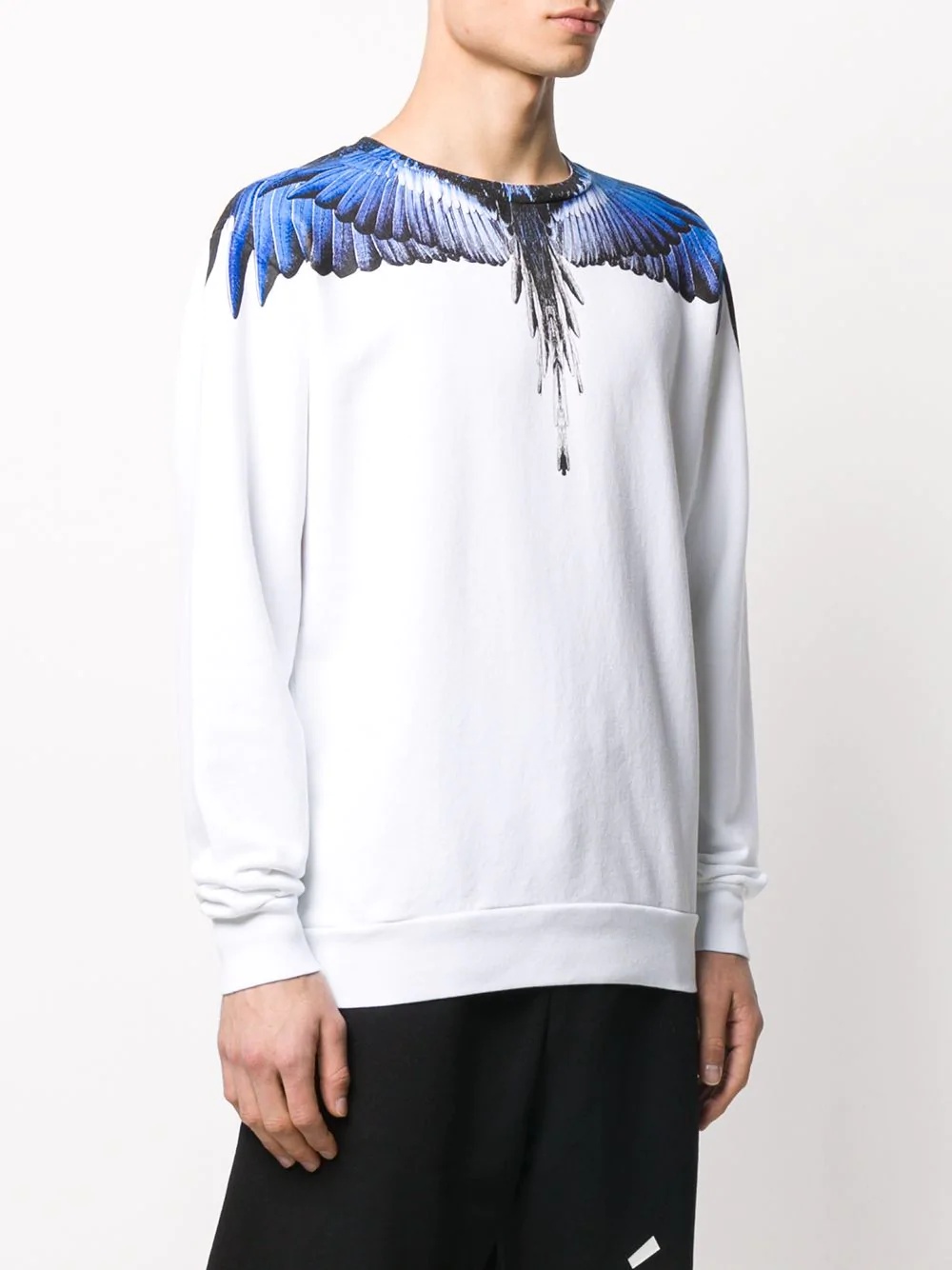 Wings-print crew-neck sweatshirt - 3