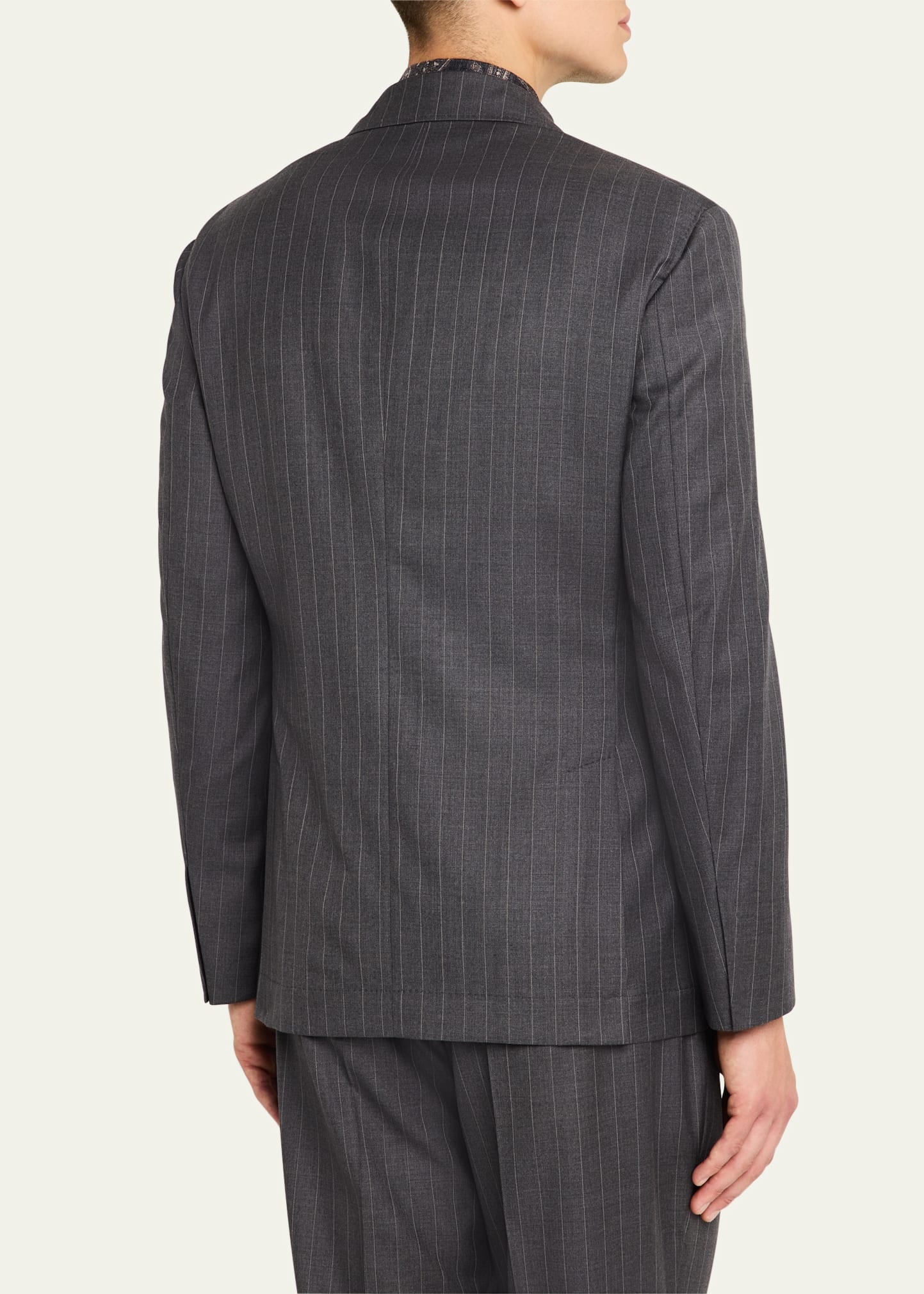 Men's 150s Wool Pinstripe Suit - 7