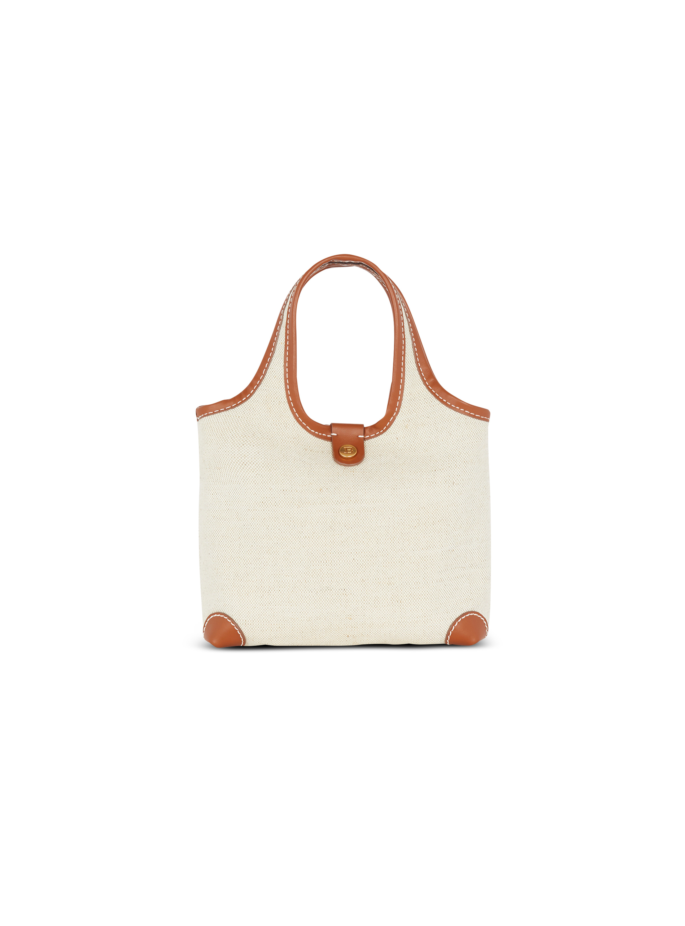 Canvas and leather B-army Grocery Bag - 4