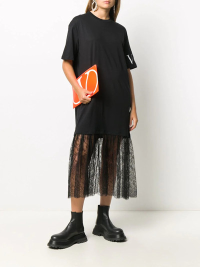 Valentino VLTN lace panelling T-shirt dress outlook