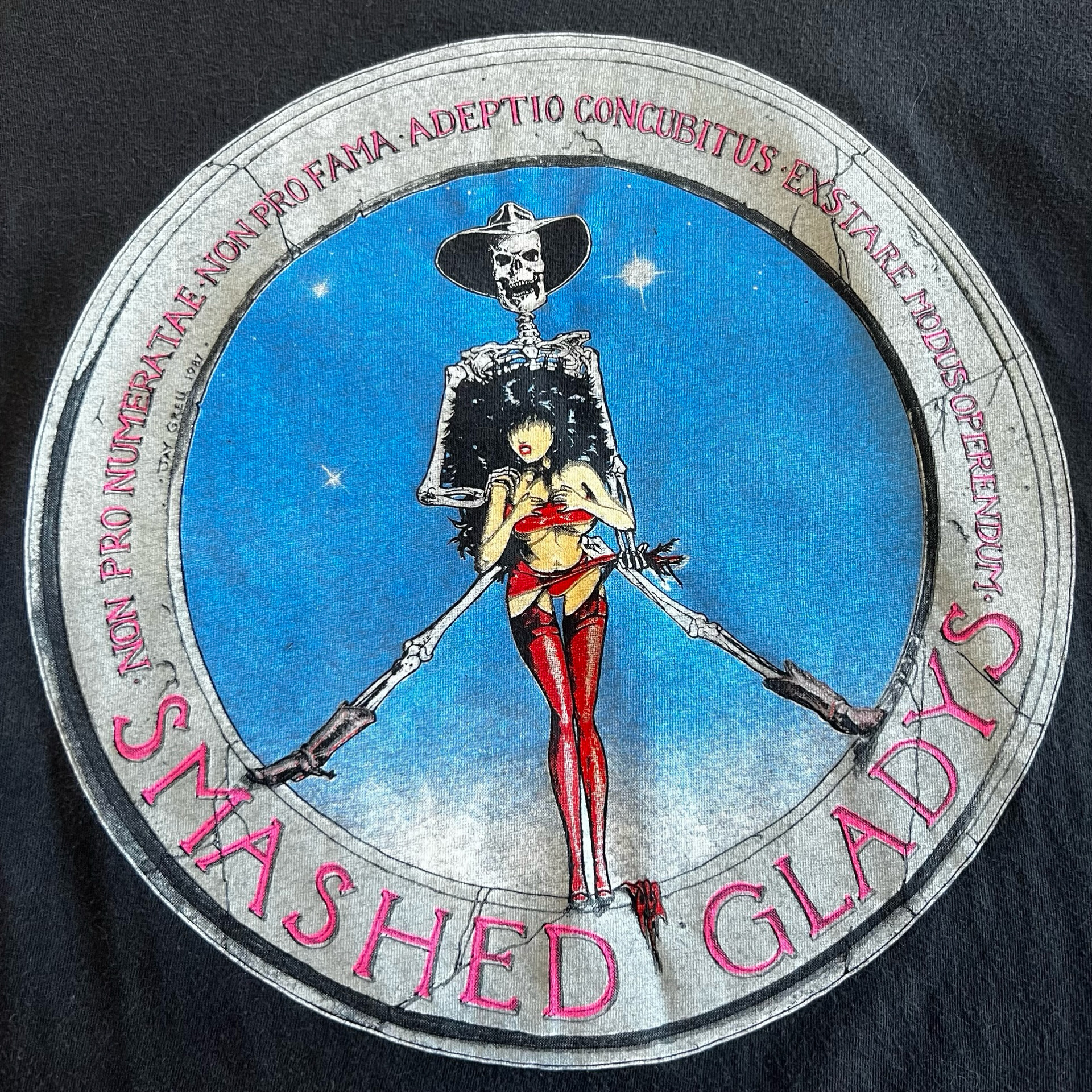 Final Blow - Vintage Smashed Gladys Dyin For a Piece Tour 1988 T-Shirt SZ XL - 3
