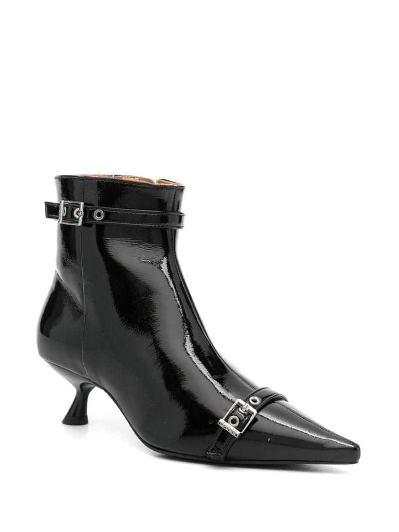 GANNI ankle length pointed toe boots outlook