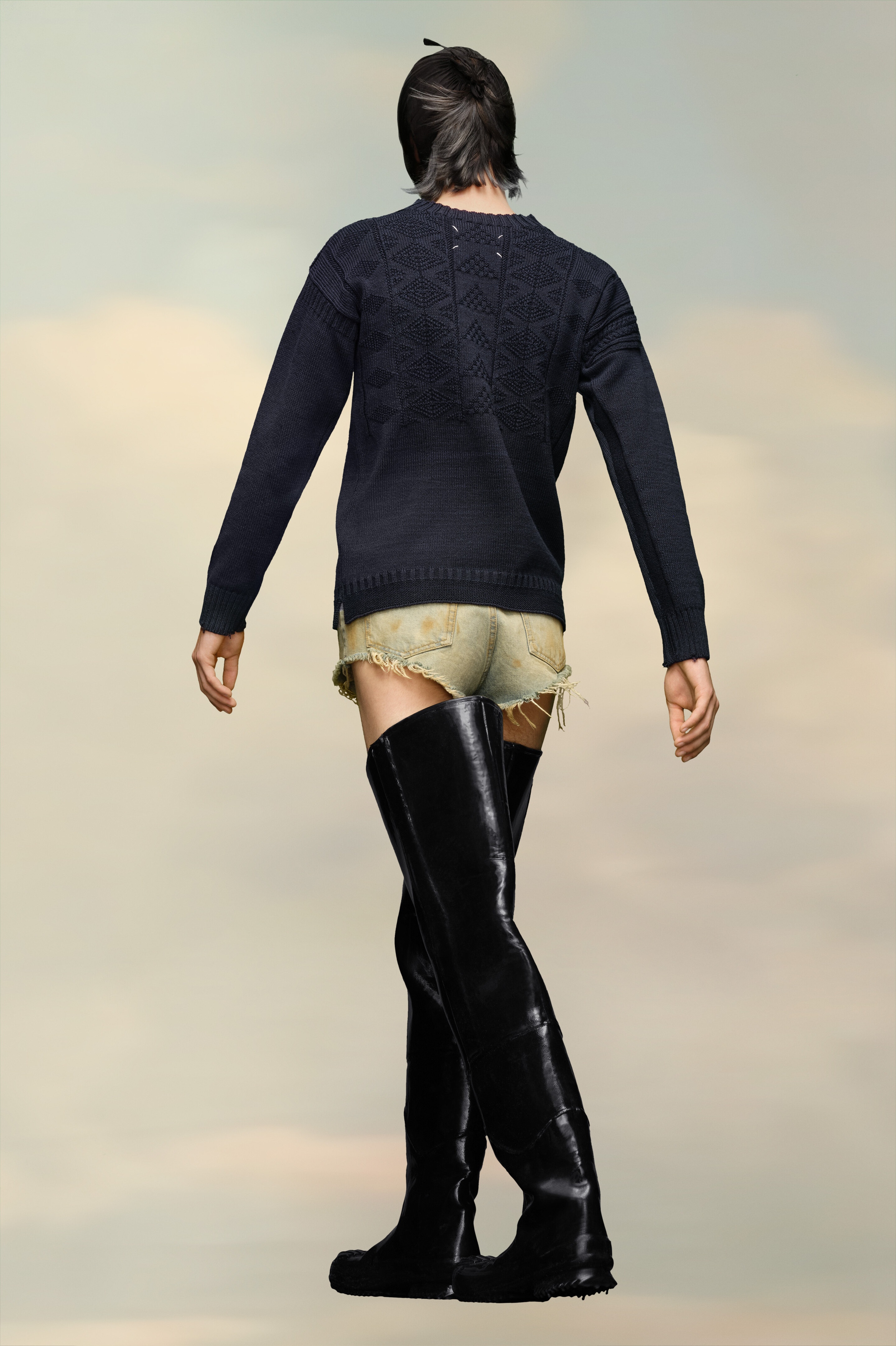 Textured Knit Sweater - 4