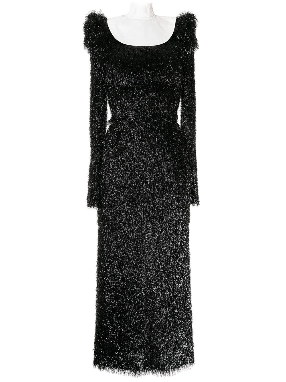 Nun Robe hair-textured maxi dress - 1