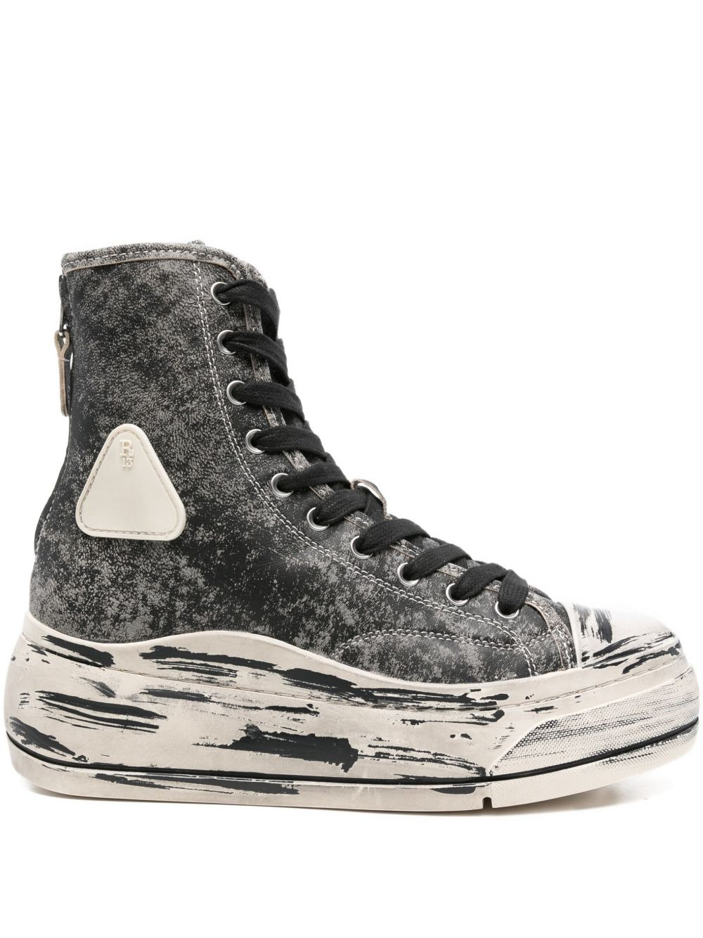 Kurt distressed-effect zip-fastening sneakers - 1
