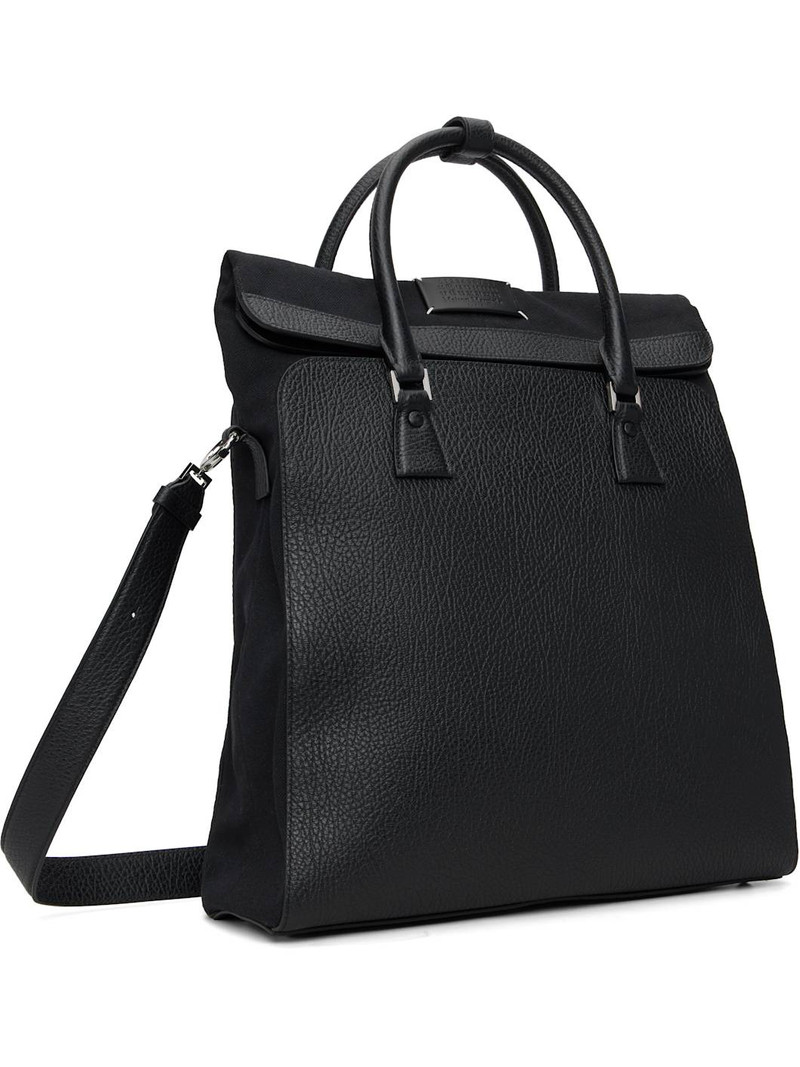 Maison Margiela Black 5AC Daily Vertical Tote outlook